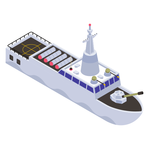 Battleship Generic Isometric icon