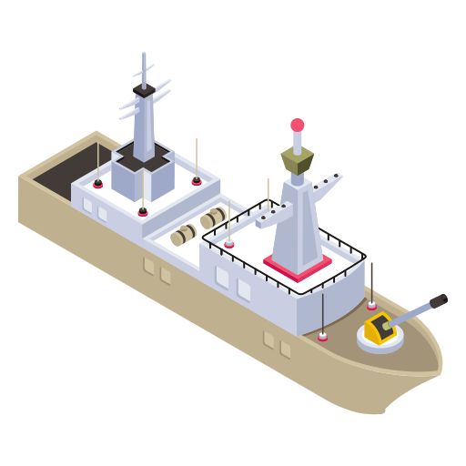 Battleship Generic Isometric icon