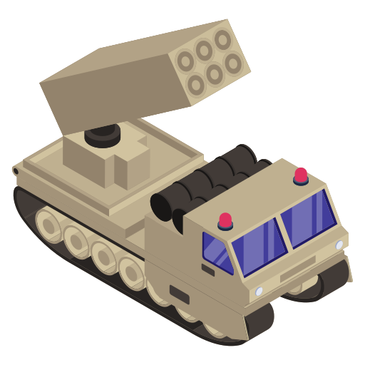 Military Truck Generic Isometric Icon