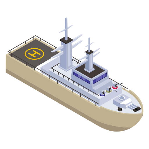 Battleship Generic Isometric icon