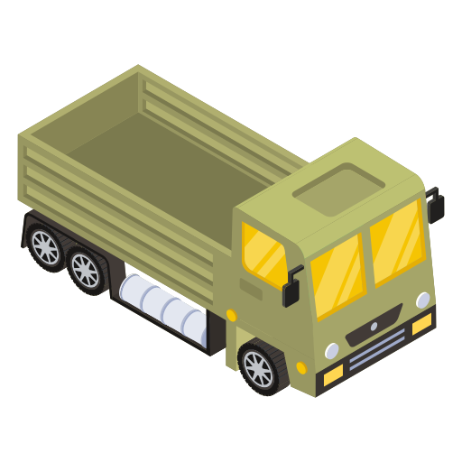 camión militar icono gratis