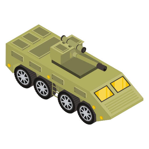 camión militar icono gratis