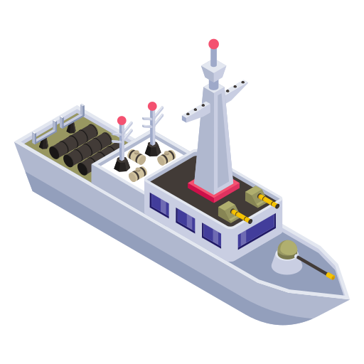 Battleship Generic Isometric icon