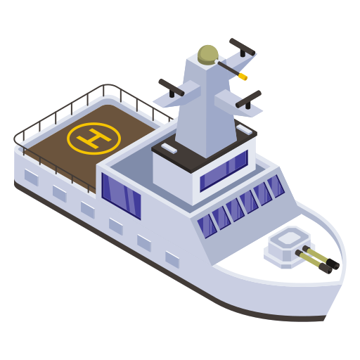 Battleship Generic Isometric icon