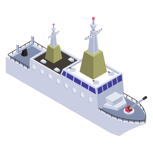 Battleship Generic Isometric icon