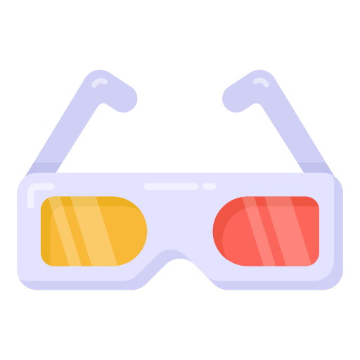 3d glasses free icon