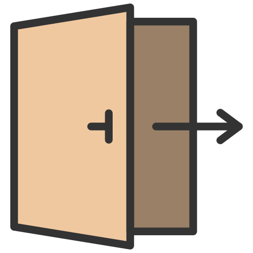 Exit Generic Outline Color icon