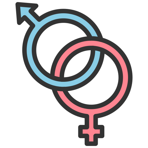 Gender Generic Outline Color Icon