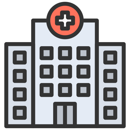 Hospital building Generic Outline Color icon