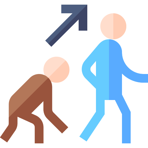 Évolution Icône gratuit Évolution Icône gratuit