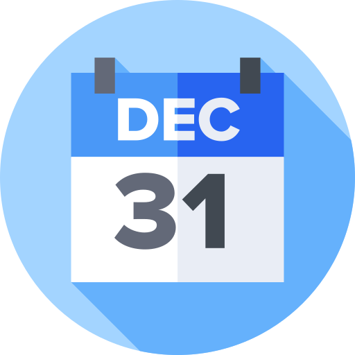 December Flat Circular Flat icon