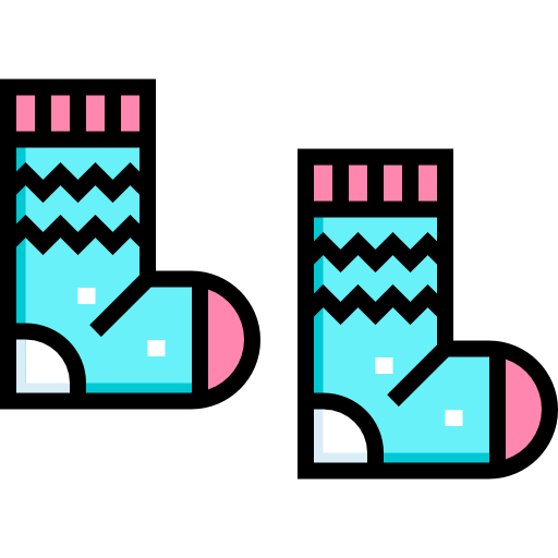 Socks Detailed Straight Lineal color icon