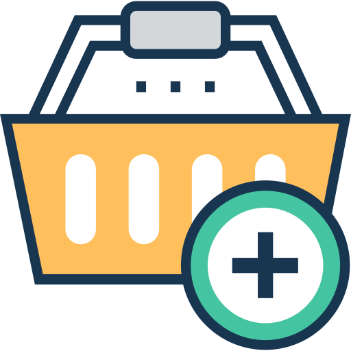 Shopping basket Prosymbols Lineal Color icon