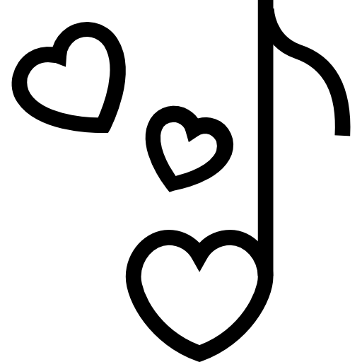 사랑 노래 무료 아이콘