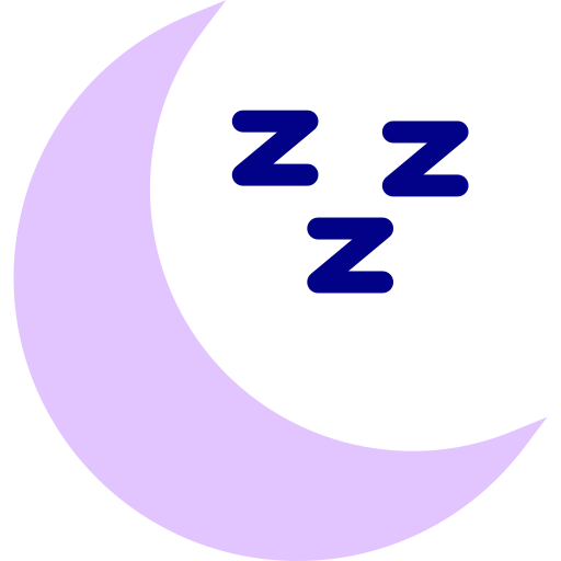 Sleep Detailed Mixed Lineal color icon