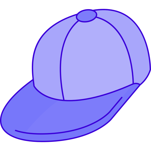 Baseball cap Generic Outline Color icon