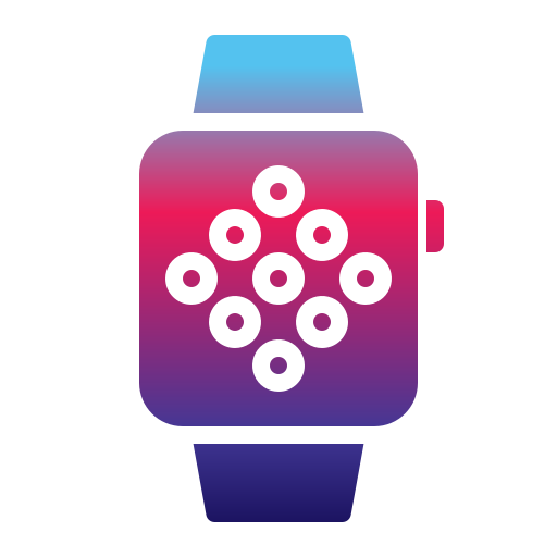 aplicación de reloj inteligente icono gratis