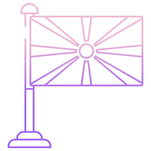 macedonia del norte icono gratis