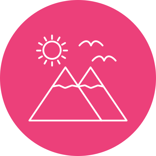 montañas icono gratis