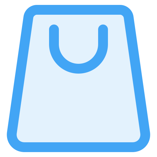 Shopping bag Generic Blue icon