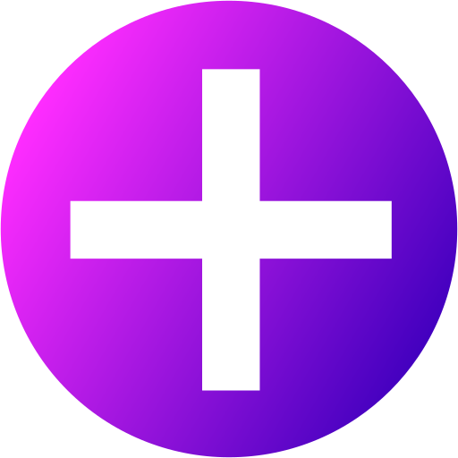 Plus button Generic Flat Gradient icon