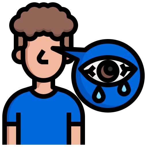 Conjunctivitis Surang Lineal Color icon