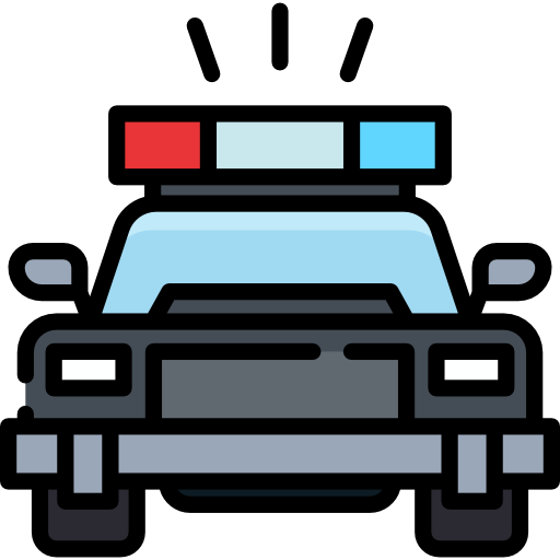 coche de policía icono gratis