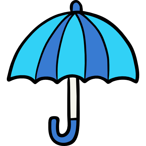 Umbrella Hand Drawn Color icon