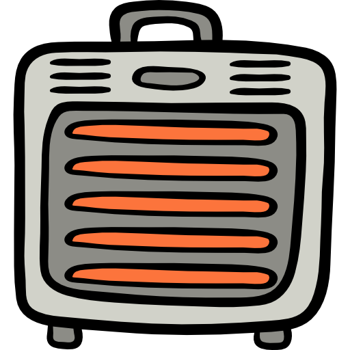 Heater Hand Drawn Color icon