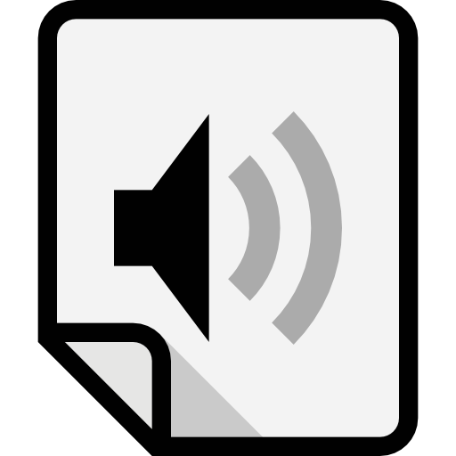 archivo de audio icono gratis