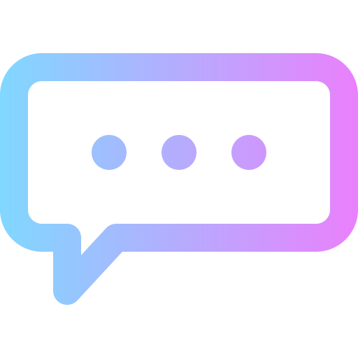 Chat Super Basic Rounded Gradient Icon