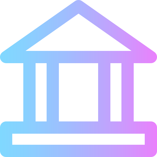 Bank Super Basic Rounded Gradient icon