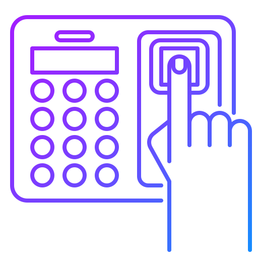 huella dactilar icono gratis