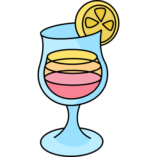 Cocktail Generic Thin Outline Color icon