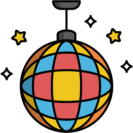 Disco ball Generic Outline Color icon