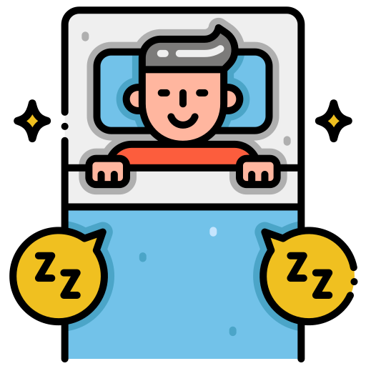 Sleeping Flaticons Lineal Color Icon 