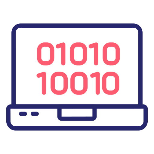 código binario icono gratis