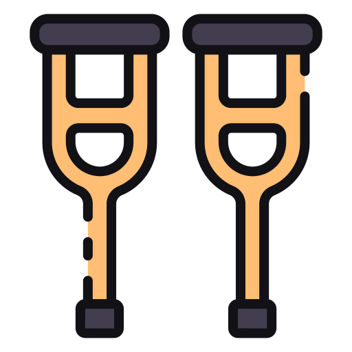 Crutches free icon Crutches free icon