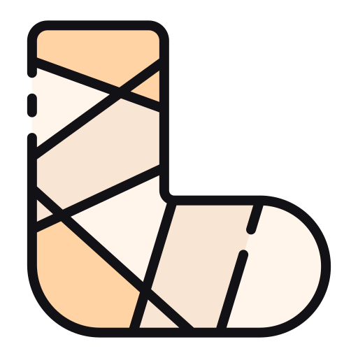 Broken leg free icon