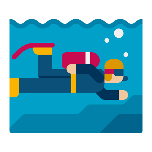 Scuba diving Flaticons Flat icon