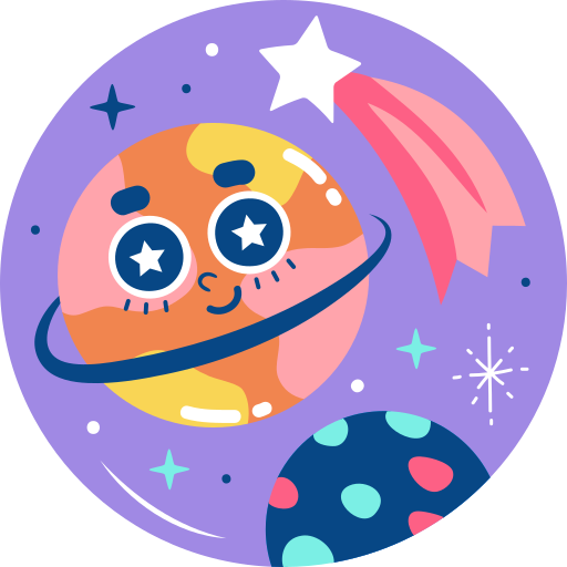 Planet Space Sticker - Planet Space Cute - Discover & Share GIFs