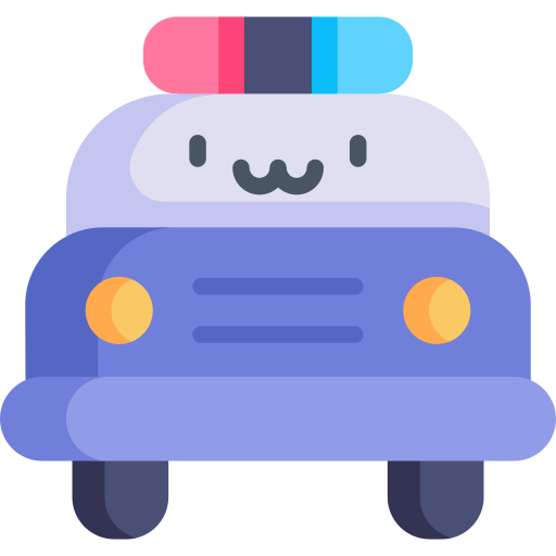 coche de policía icono gratis