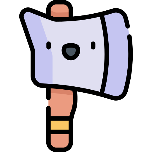 Axe Kawaii Lineal color icon