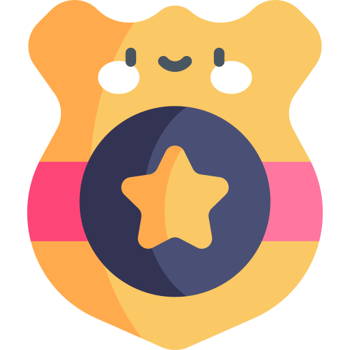 placa de policía icono gratis