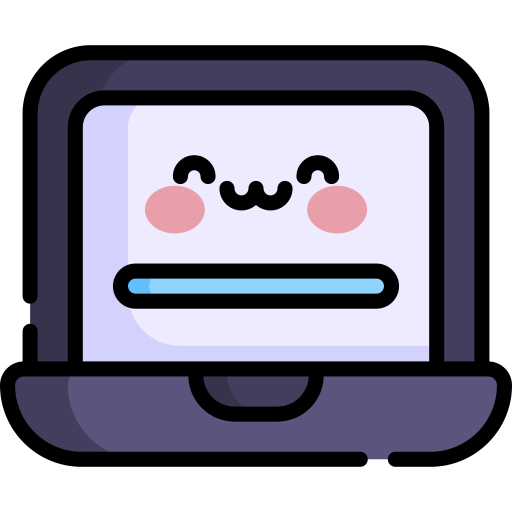 Laptop Kawaii Lineal color icon