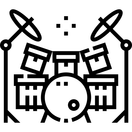 Drum set free icon Drum set free icon