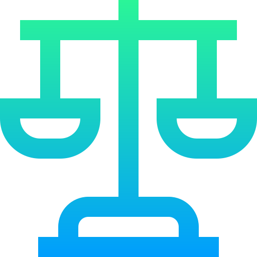 Justice scale Super Basic Straight Gradient icon