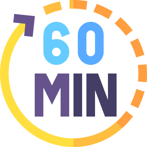 60-minutes-free-icon