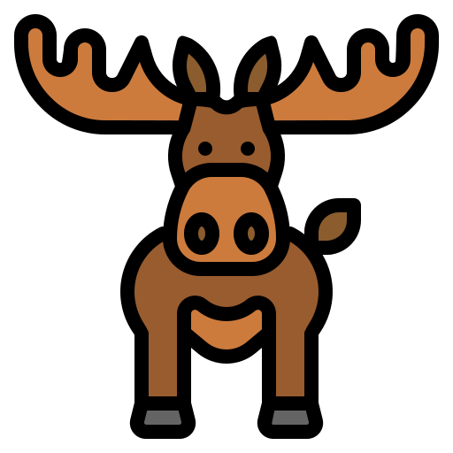 Moose Free Animals Icons