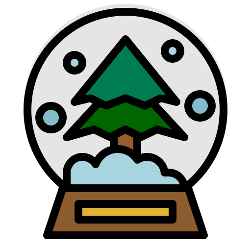 Snow globe Generic Outline Color icon